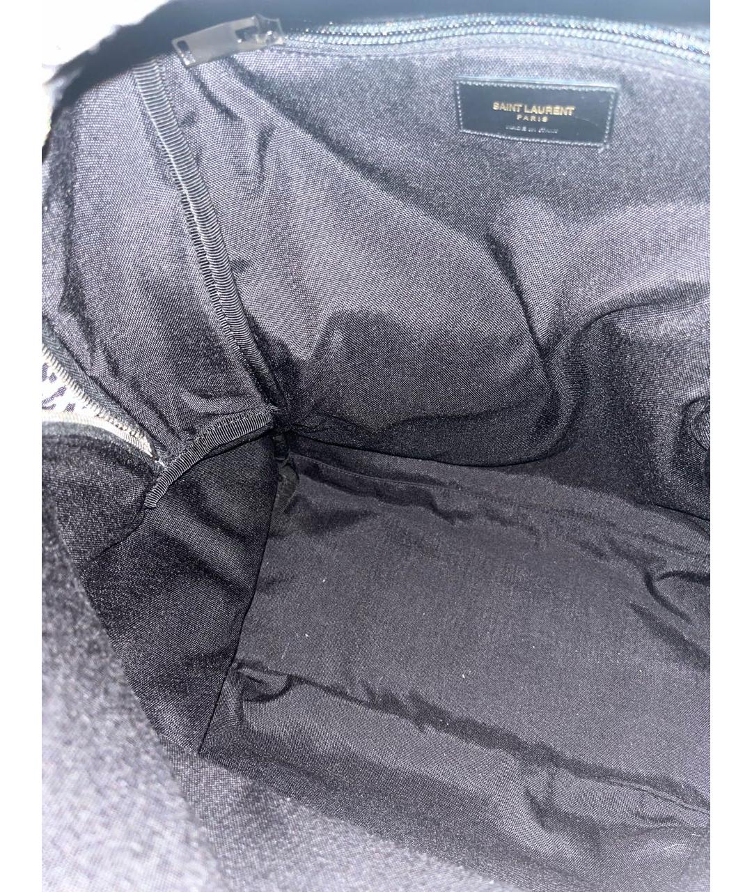 SAINT LAURENT Белый деним рюкзак, фото 6