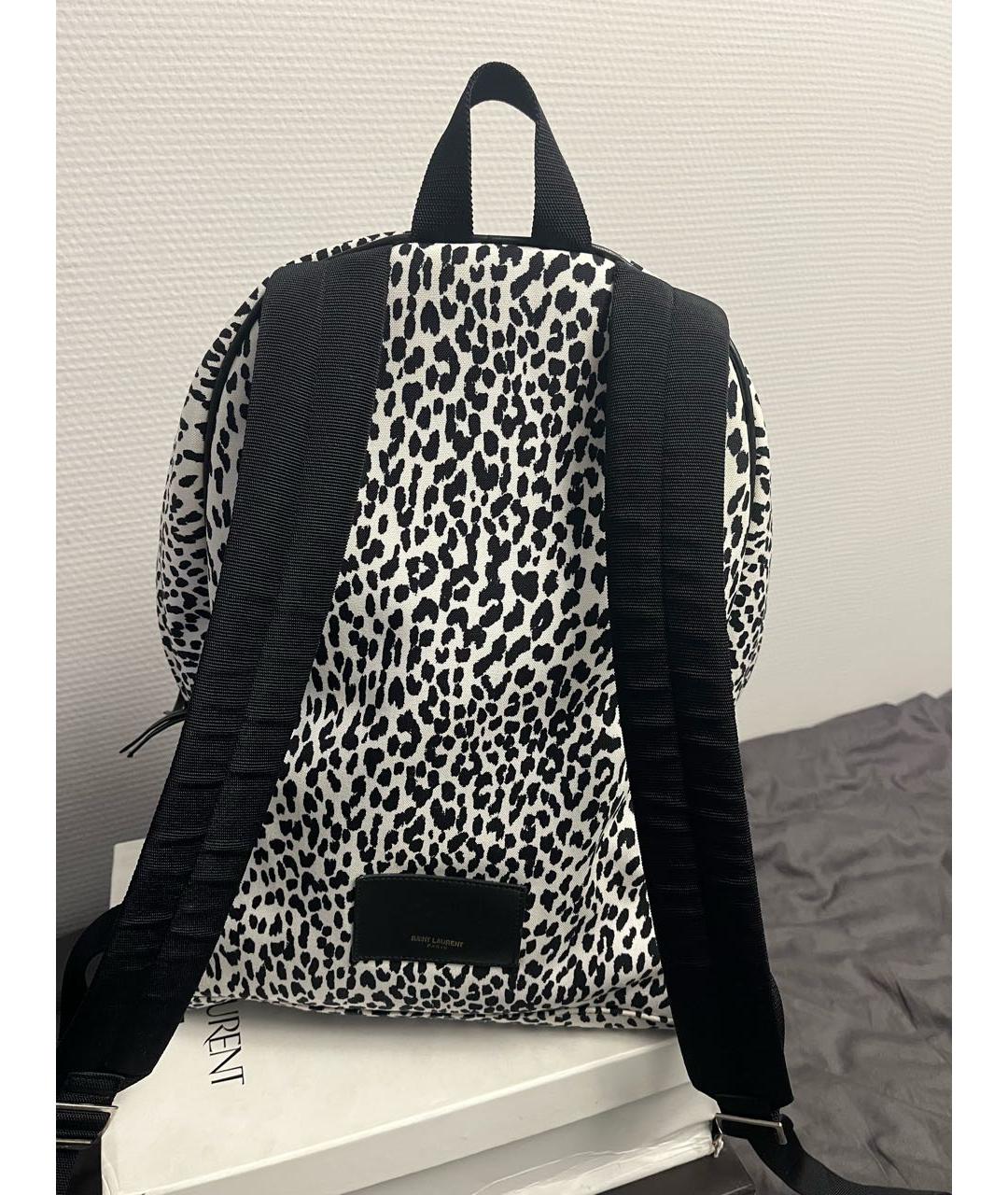 SAINT LAURENT Белый деним рюкзак, фото 3