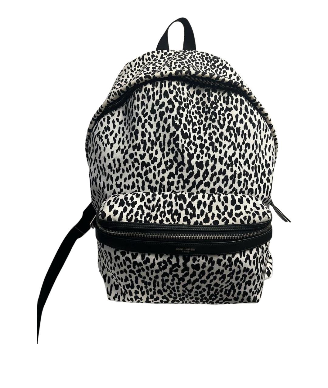 SAINT LAURENT Белый деним рюкзак, фото 1