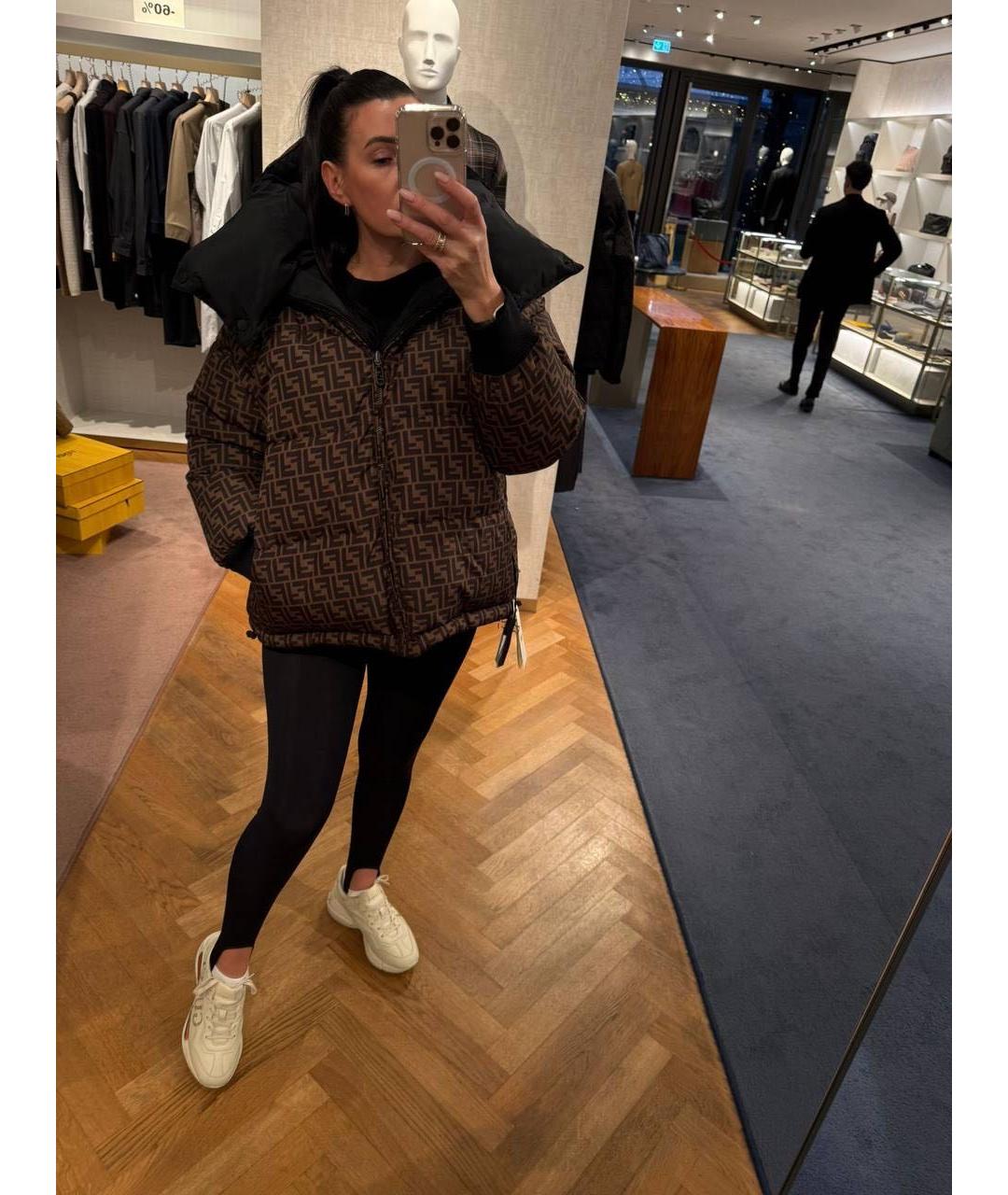 FENDI Черная куртка, фото 5