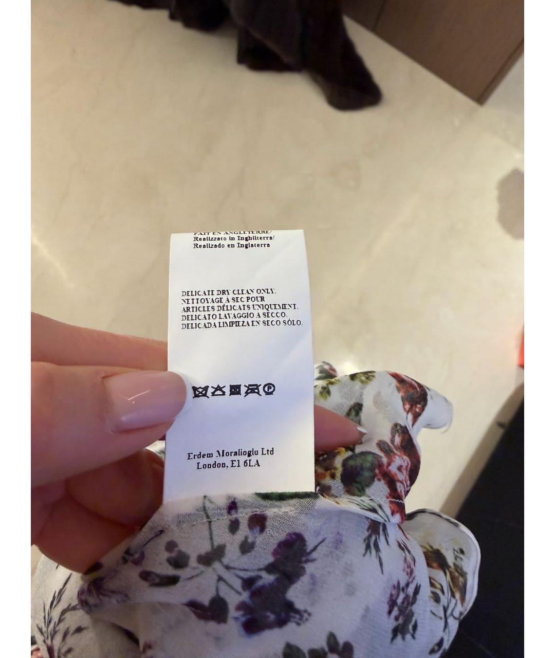 ERDEM Мульти шелковое коктейльное платье, фото 6