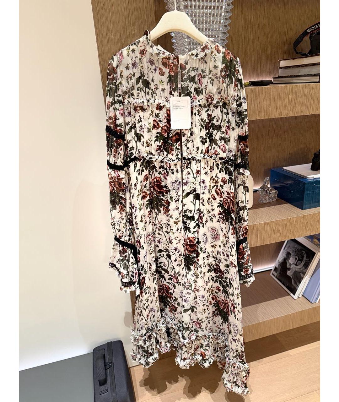 ERDEM Мульти шелковое коктейльное платье, фото 3