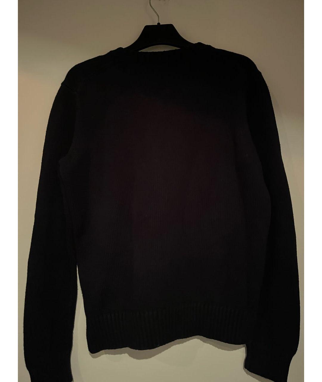 POLO RALPH LAUREN Темно-синий хлопковый джемпер / свитер, фото 2