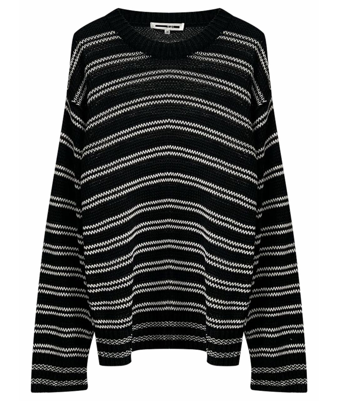 MCQ ALEXANDER MCQUEEN Черный льняной джемпер / свитер, фото 1