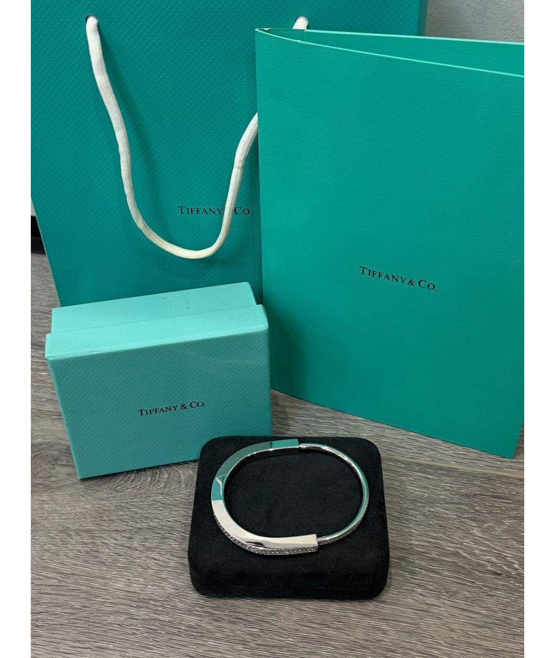 TIFFANY&CO Серебрянный браслет из белого золота, фото 2