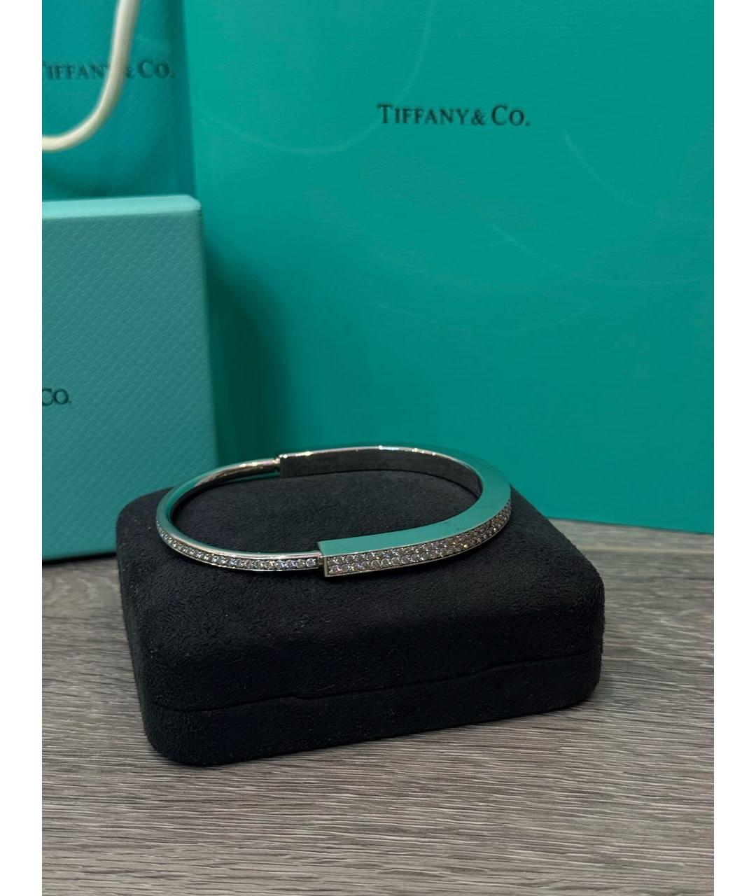 TIFFANY&CO Серебрянный браслет из белого золота, фото 6