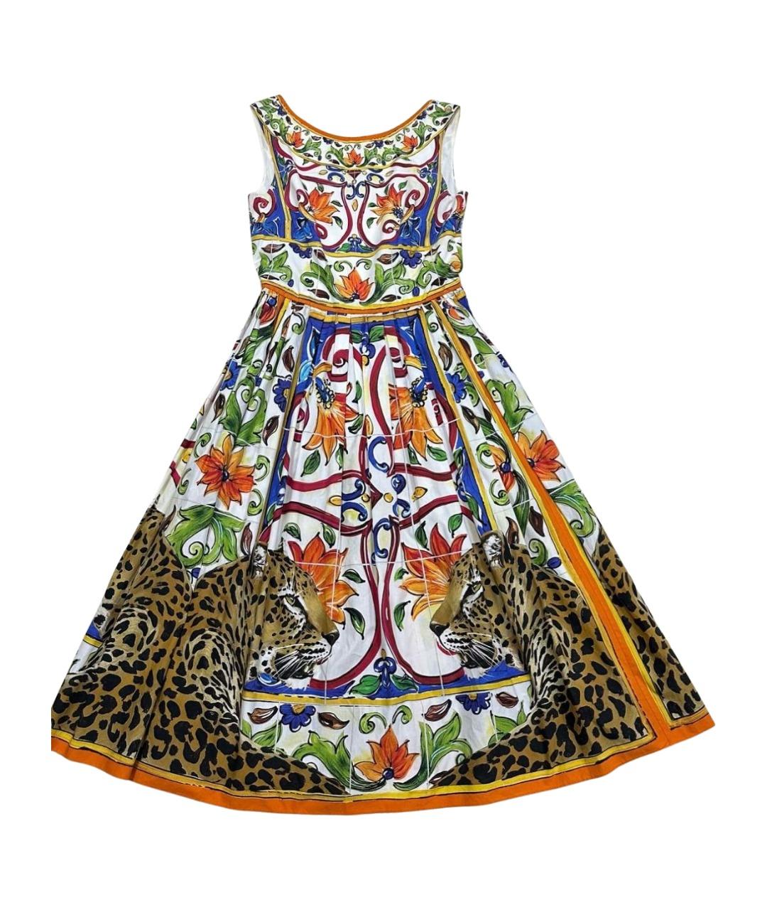 DOLCE&GABBANA Мульти хлопковый сарафан, фото 1