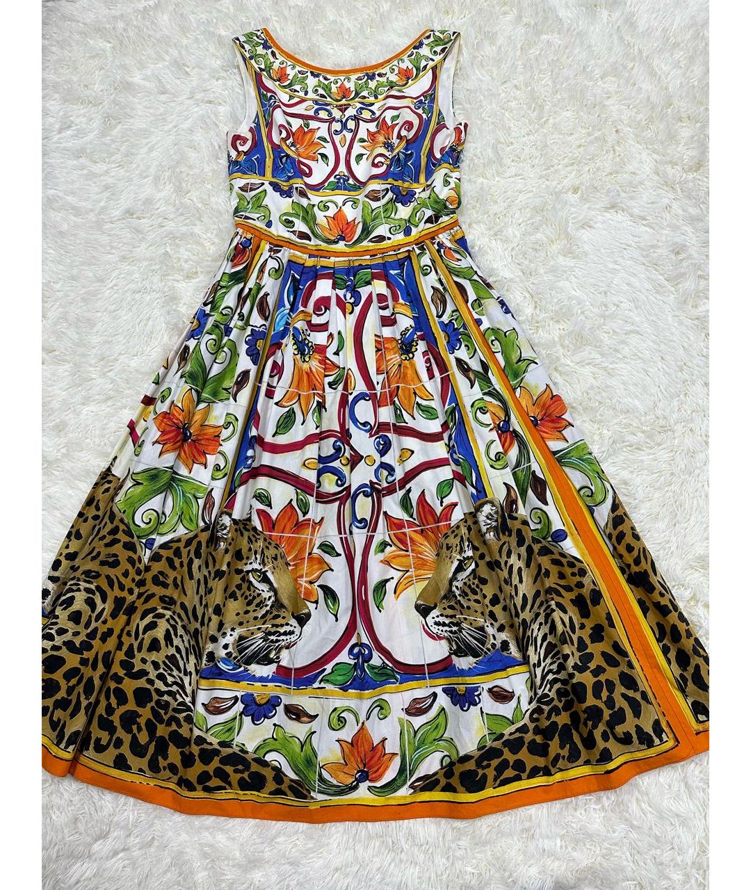 DOLCE&GABBANA Мульти хлопковый сарафан, фото 2