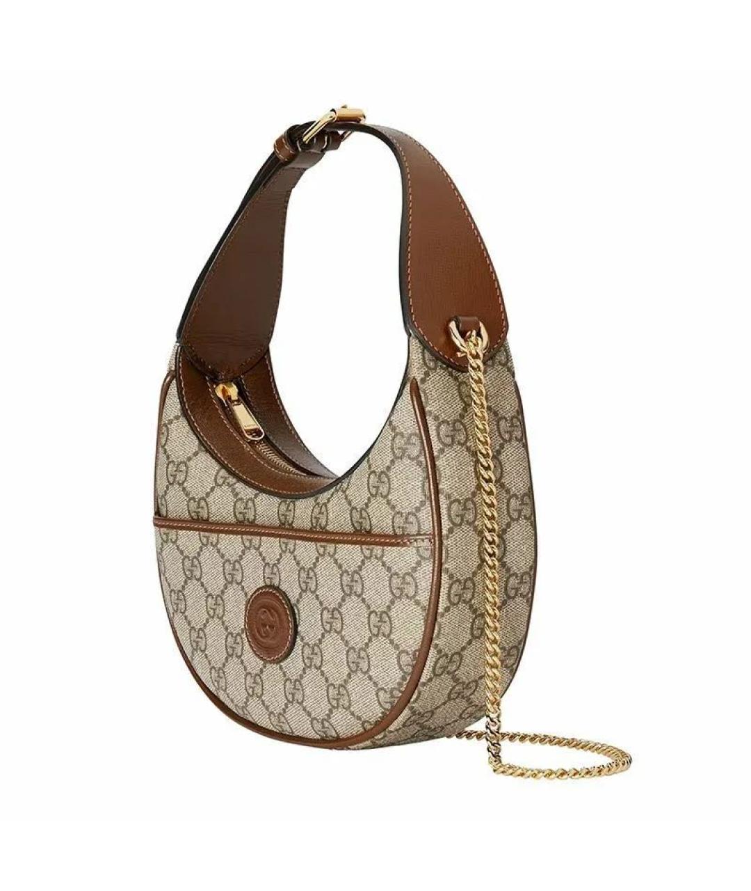 GUCCI Бежевая сумка с короткими ручками, фото 2