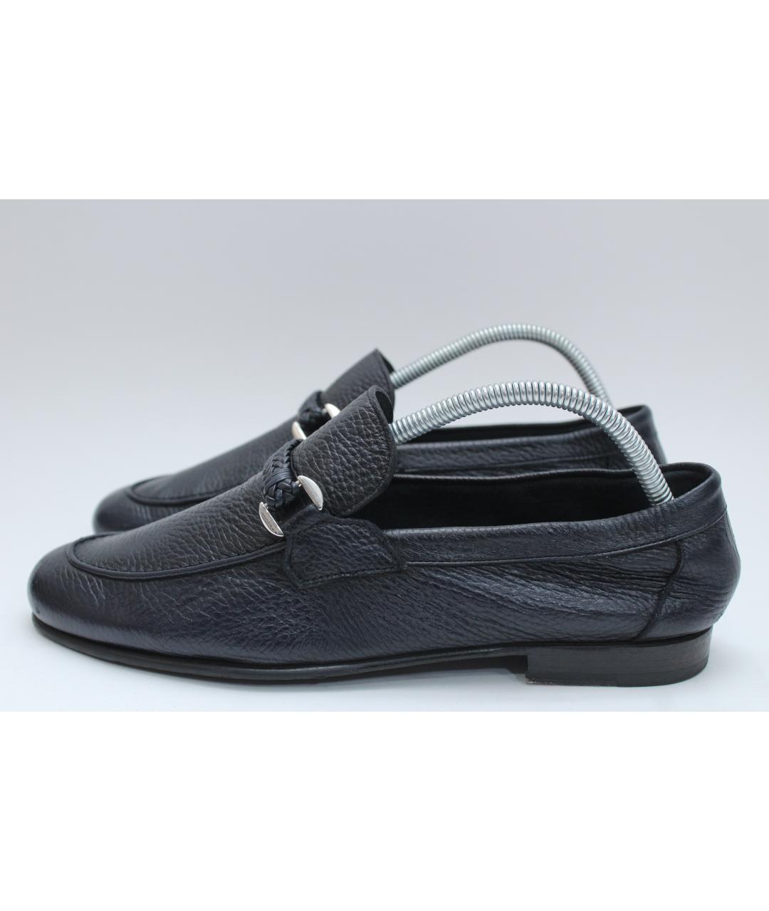 BARRETT Темно-синие кожаные лоферы, фото 10