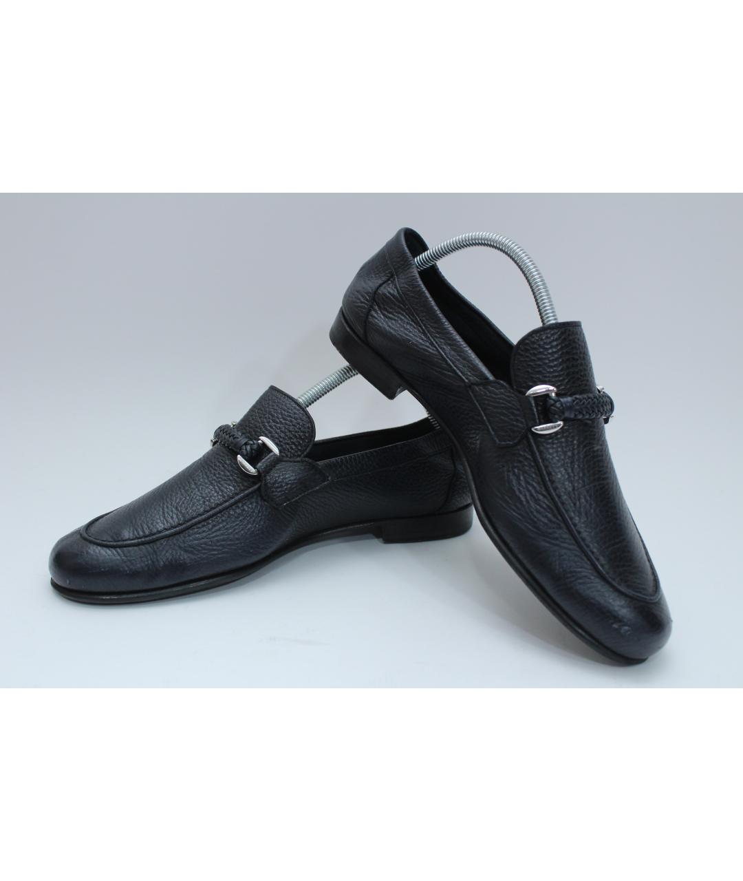 BARRETT Темно-синие кожаные лоферы, фото 3