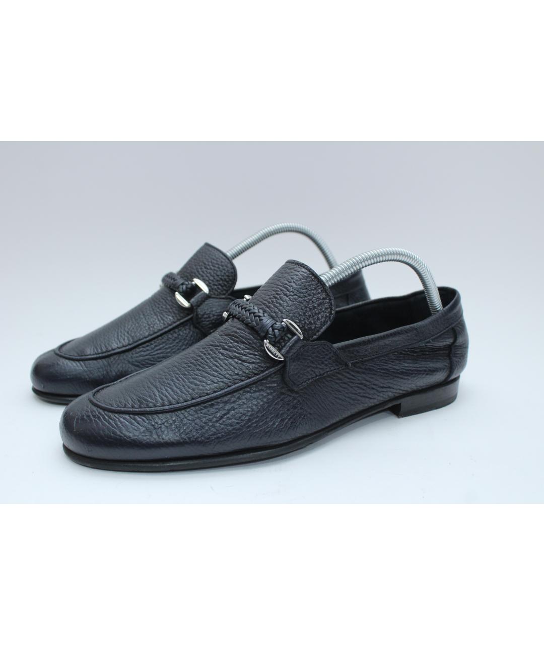 BARRETT Темно-синие кожаные лоферы, фото 2