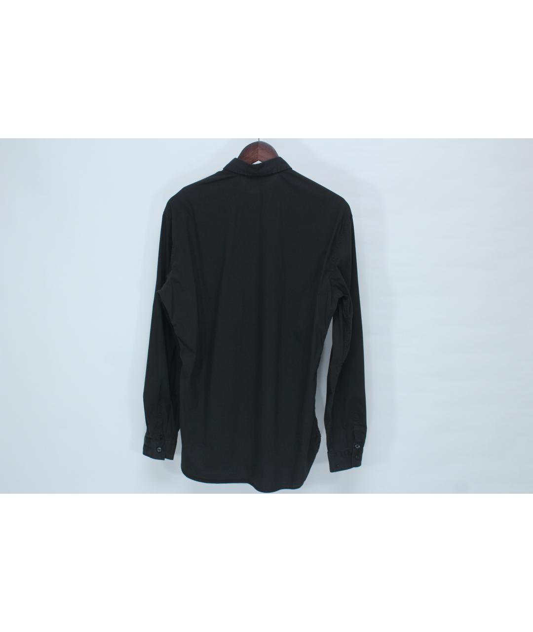 JUST CAVALLI Черная хлопковая кэжуал рубашка, фото 4