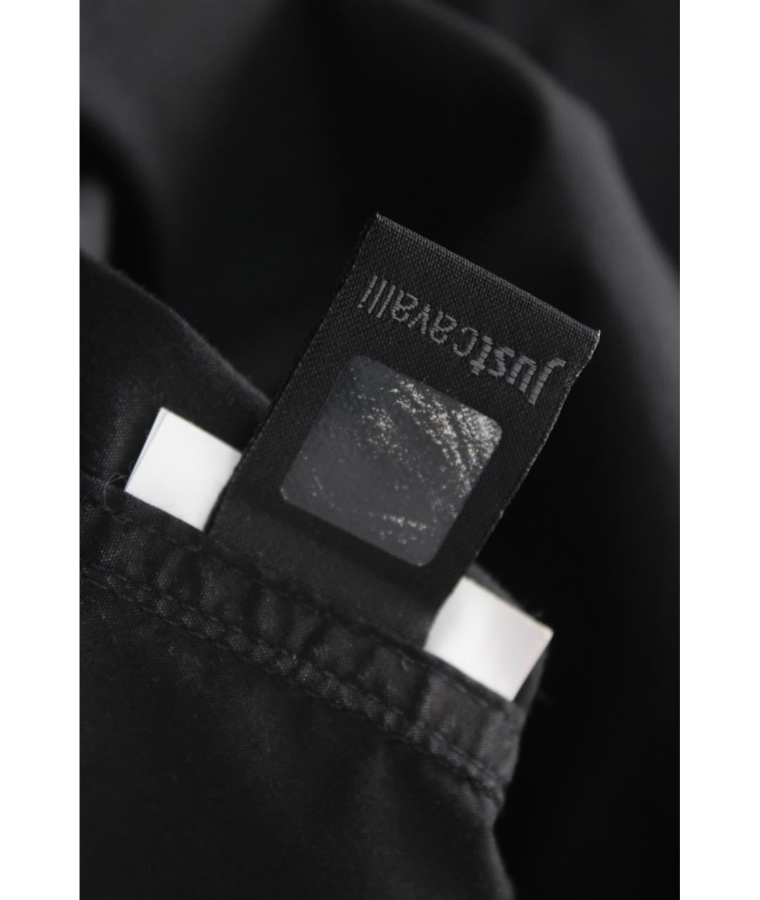 JUST CAVALLI Черная хлопковая кэжуал рубашка, фото 8