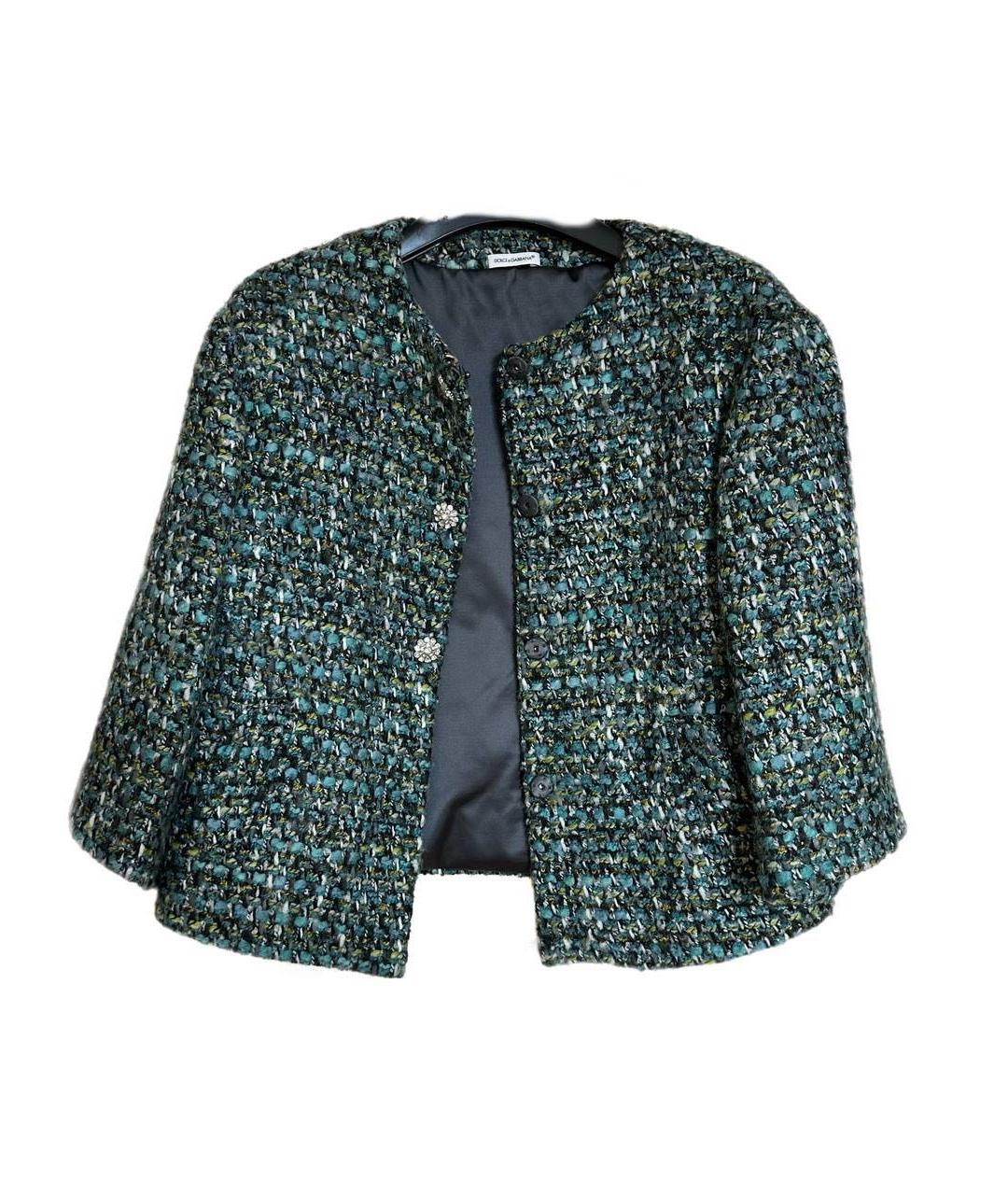 DOLCE&GABBANA Зеленый костюм с юбками, фото 2