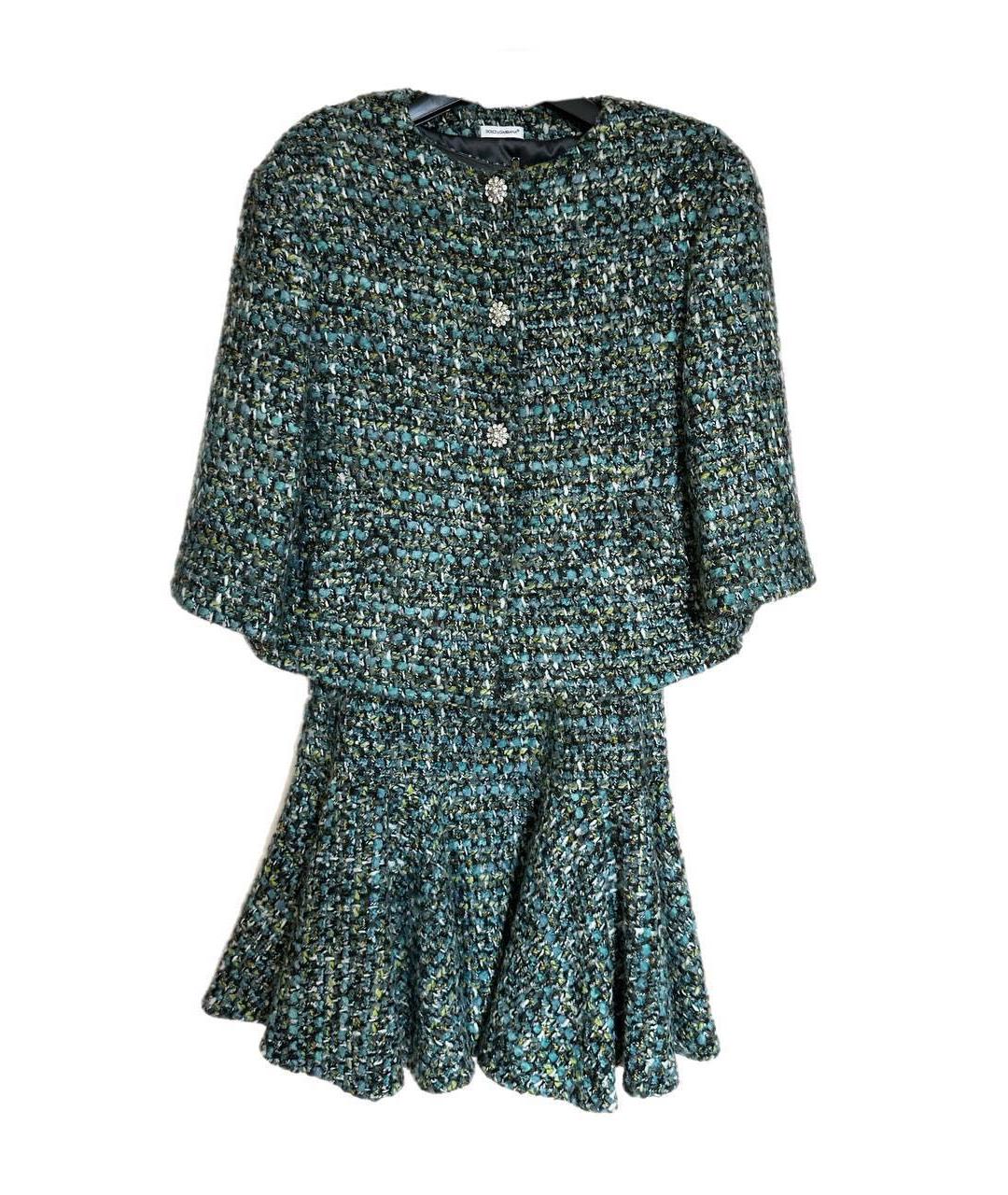 DOLCE&GABBANA Зеленый костюм с юбками, фото 1