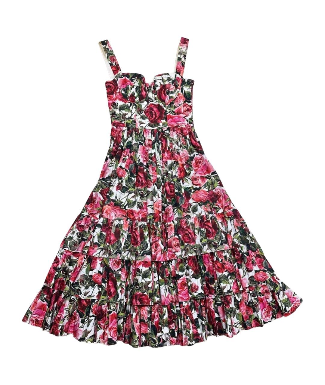 DOLCE&GABBANA Мульти коктейльное платье, фото 1