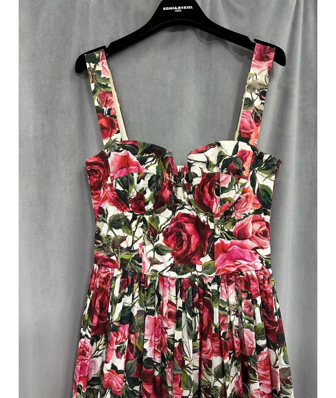 DOLCE&GABBANA Мульти коктейльное платье, фото 4