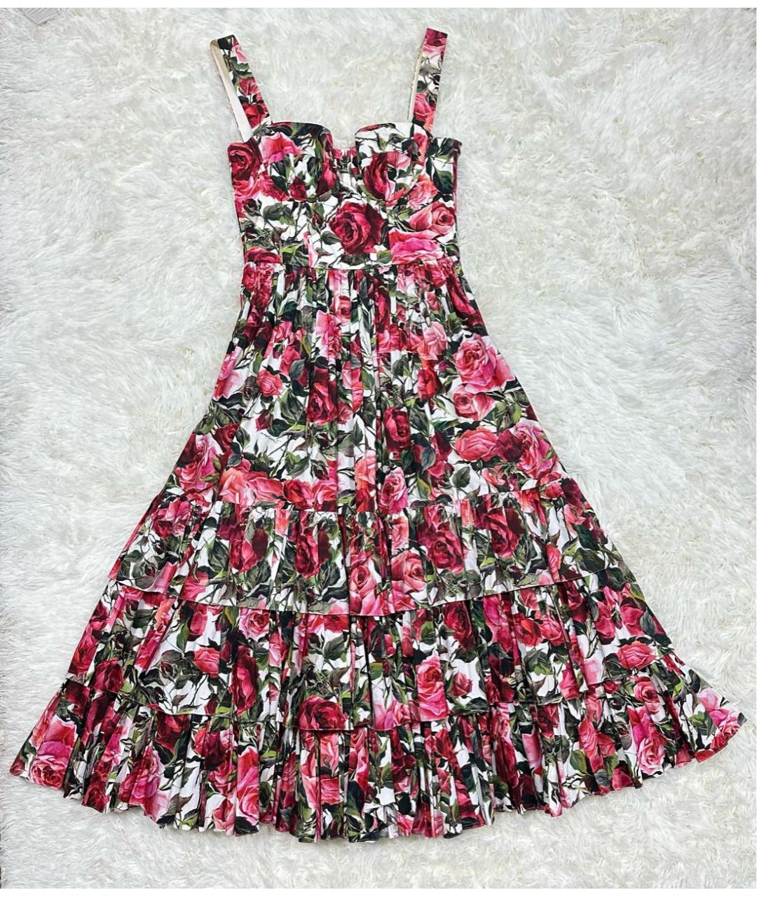 DOLCE&GABBANA Мульти коктейльное платье, фото 8