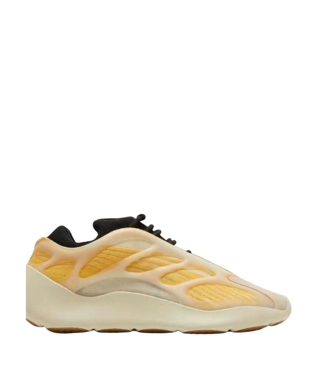 ADIDAS YEEZY Оранжевое низкие кроссовки / кеды, фото 1