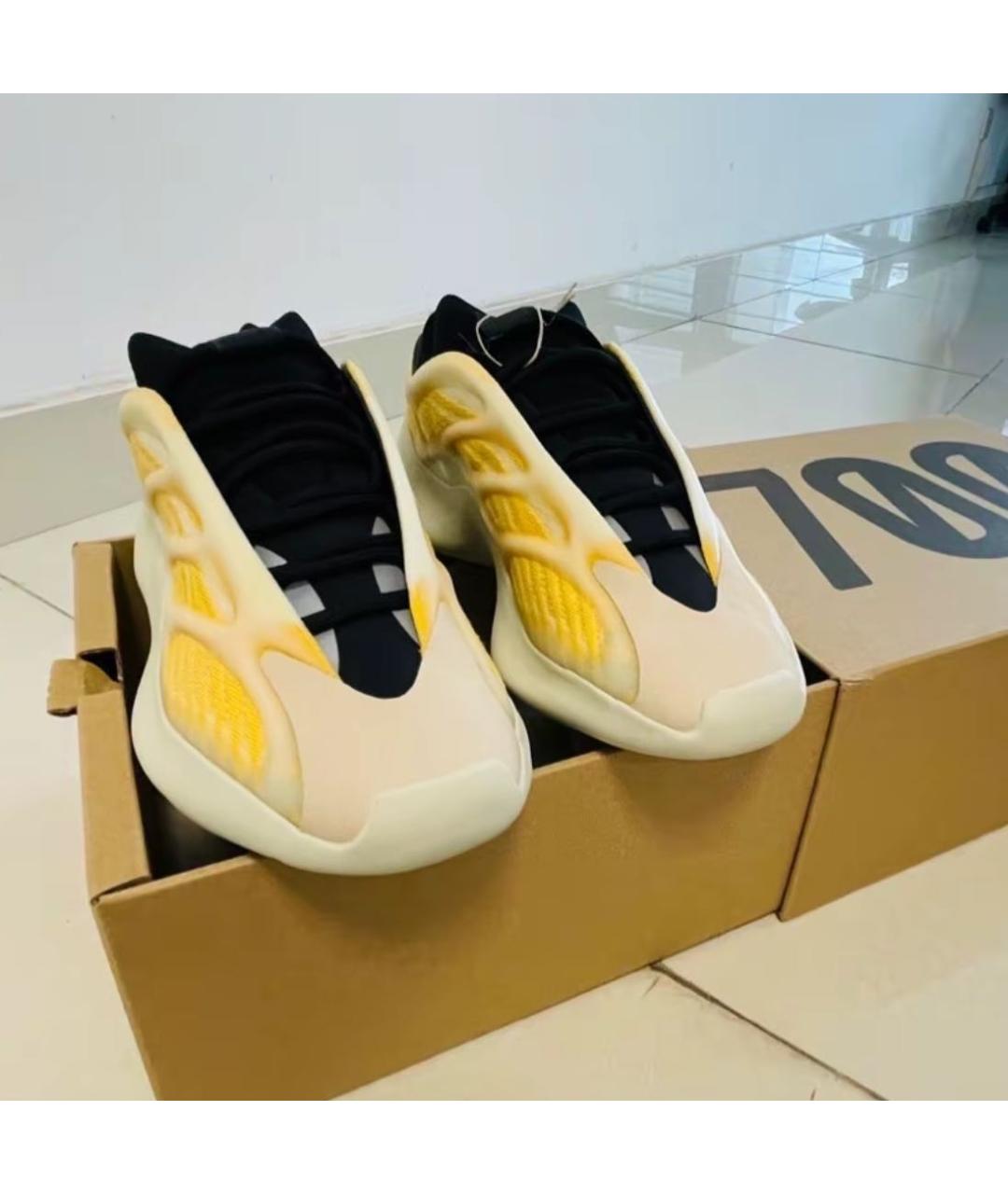 ADIDAS YEEZY Оранжевое низкие кроссовки / кеды, фото 4