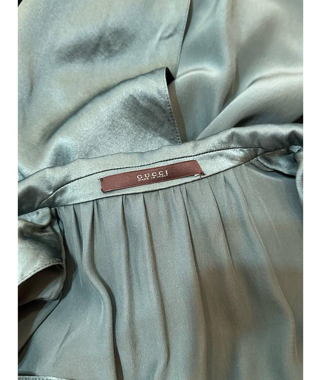 GUCCI Бирюзовое вечернее платье, фото 3