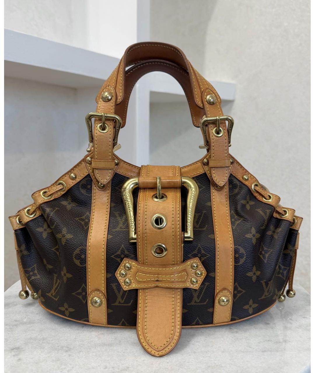 LOUIS VUITTON Коричневая сумка с короткими ручками, фото 2