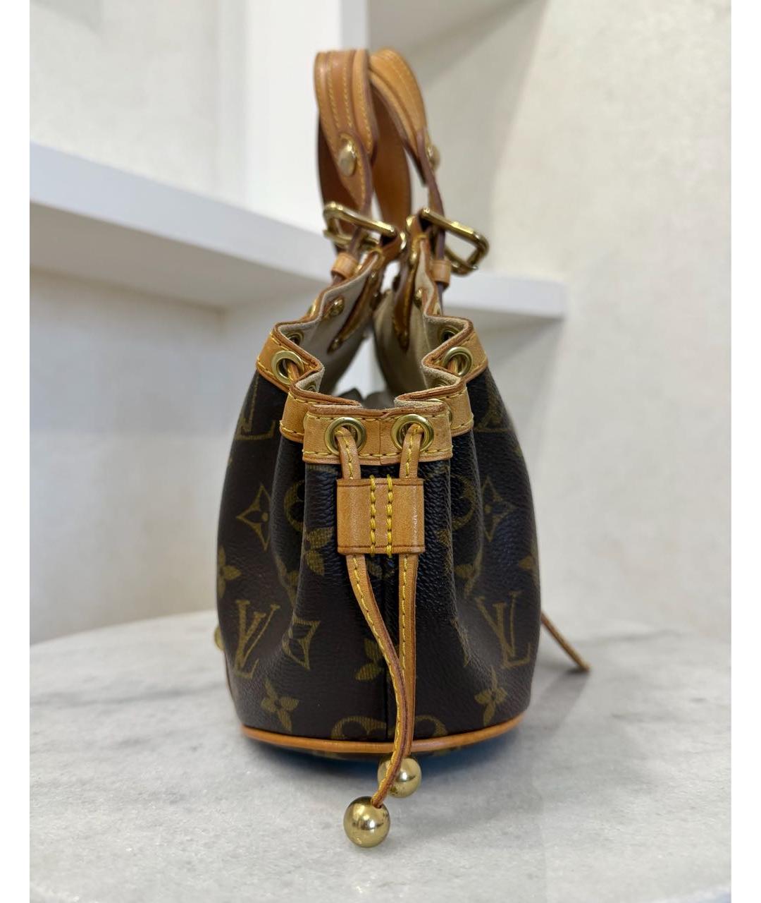 LOUIS VUITTON Коричневая сумка с короткими ручками, фото 7