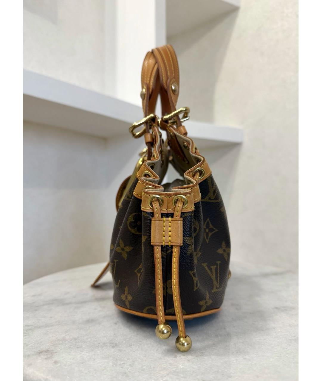 LOUIS VUITTON Коричневая сумка с короткими ручками, фото 8