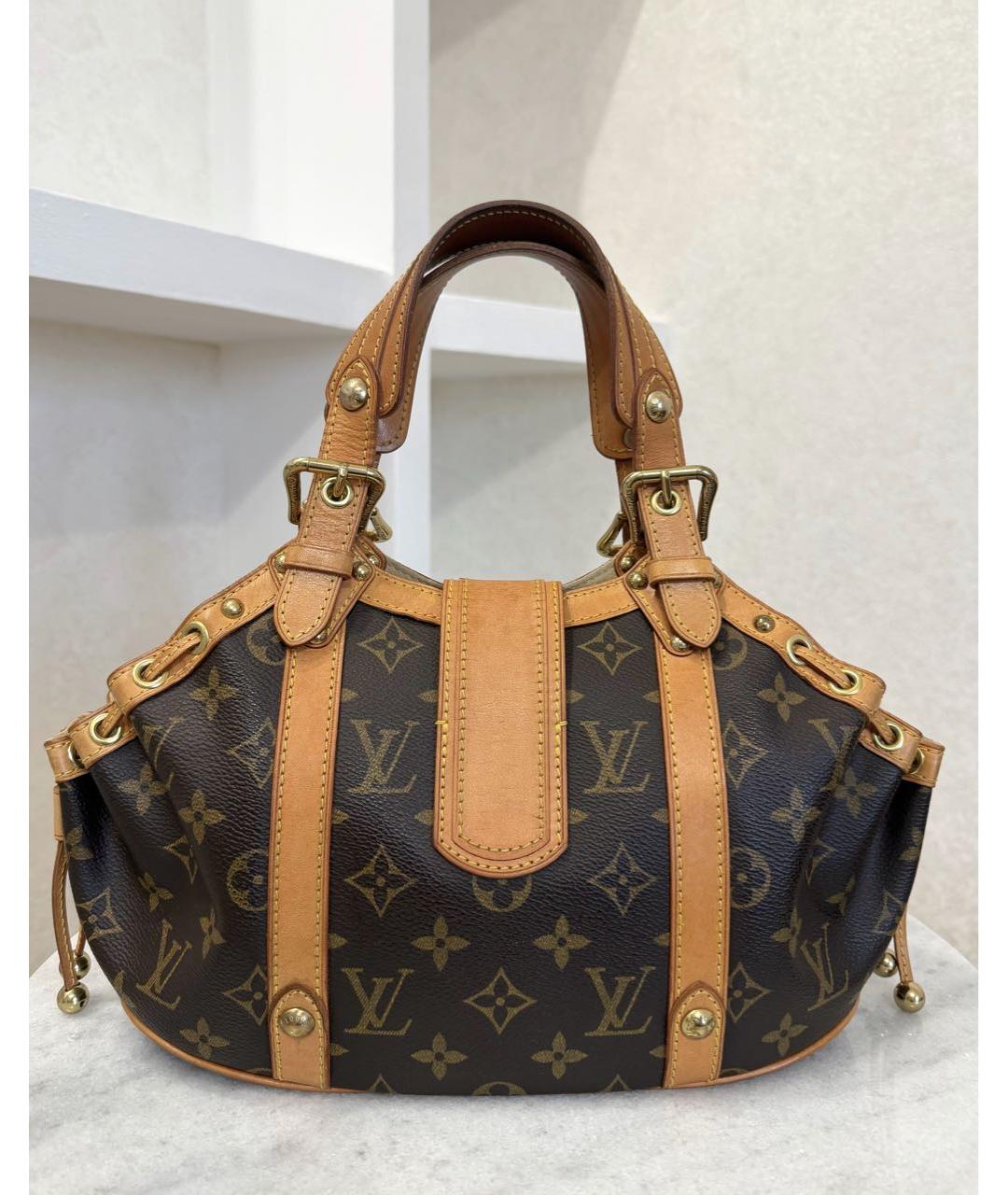 LOUIS VUITTON Коричневая сумка с короткими ручками, фото 6