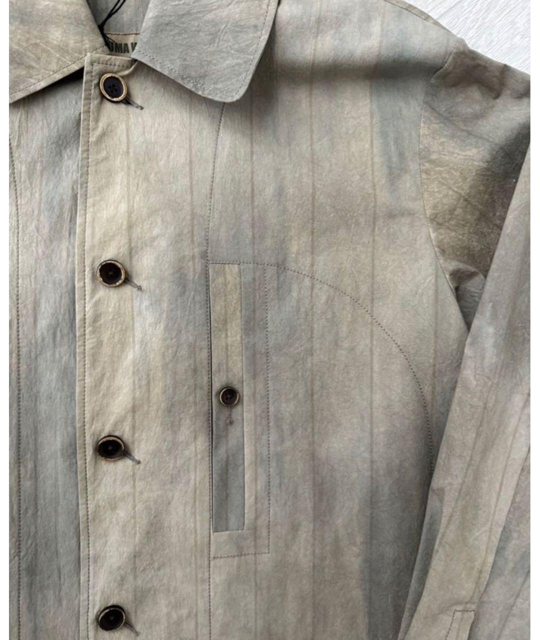 UMA WANG Бежевая хлопковая куртка, фото 4