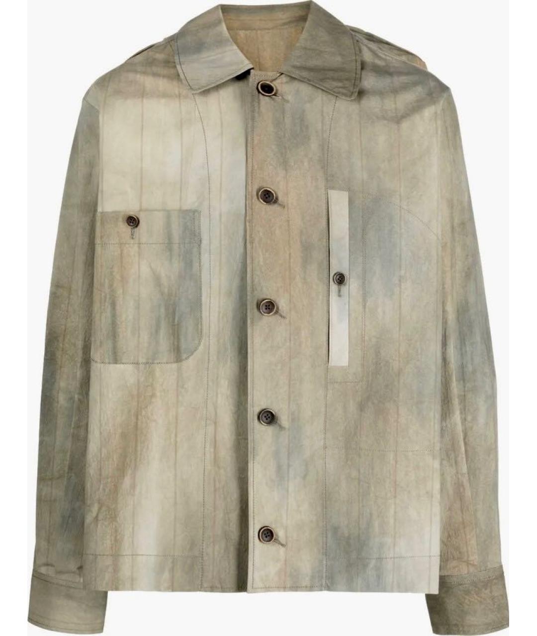 UMA WANG Бежевая хлопковая куртка, фото 7