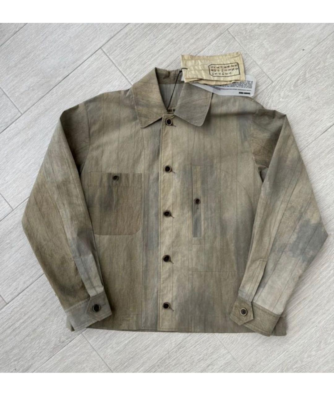 UMA WANG Бежевая хлопковая куртка, фото 2