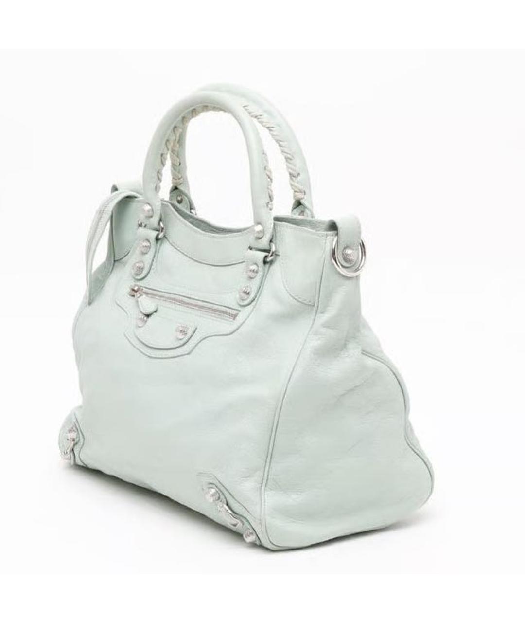 BALENCIAGA Зеленая кожаная сумка через плечо, фото 2