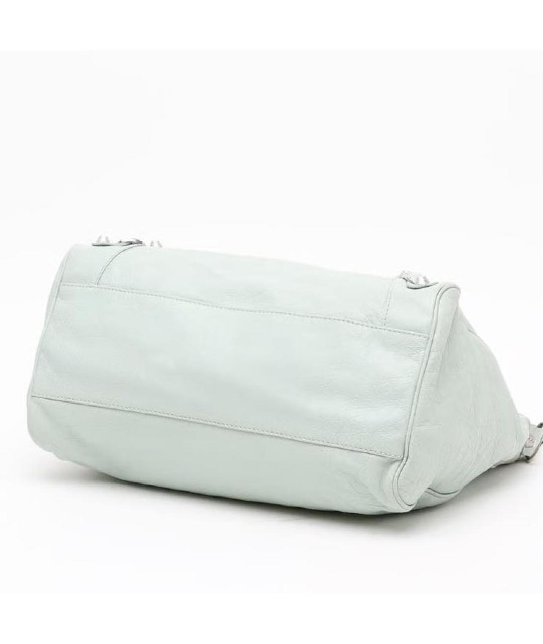 BALENCIAGA Зеленая кожаная сумка через плечо, фото 3