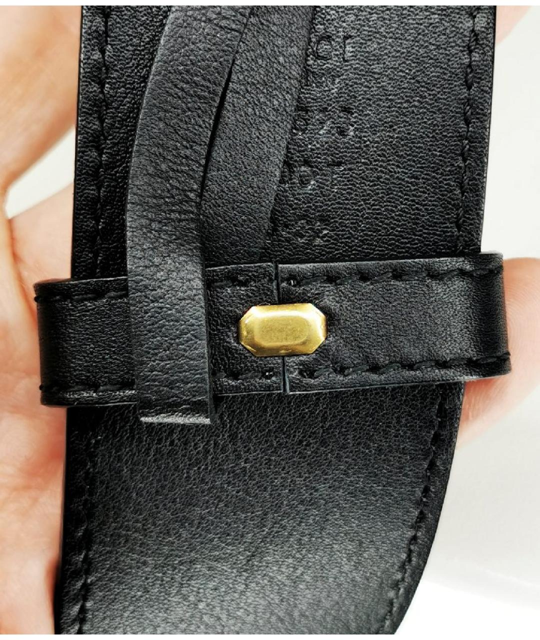 GUCCI Черный кожаный ремень, фото 9