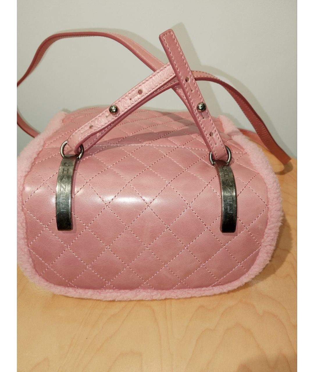 CHANEL Коралловый кожаный рюкзак, фото 6