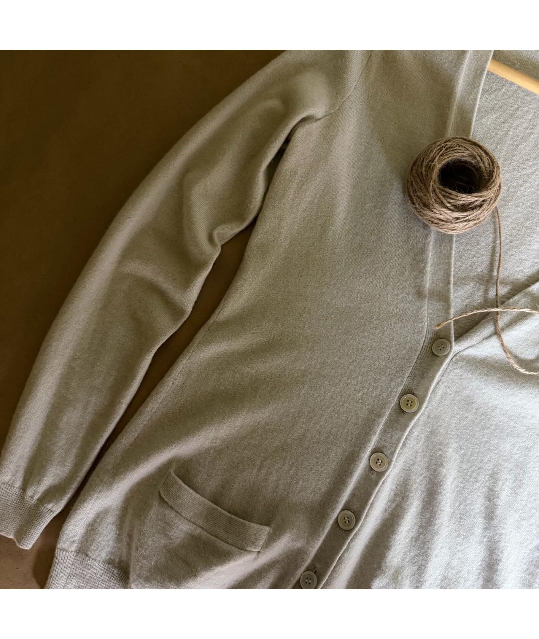 RALPH LAUREN Бежевый кашемировый кардиган, фото 4