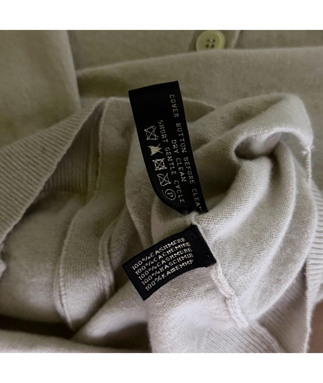 RALPH LAUREN Бежевый кашемировый кардиган, фото 6