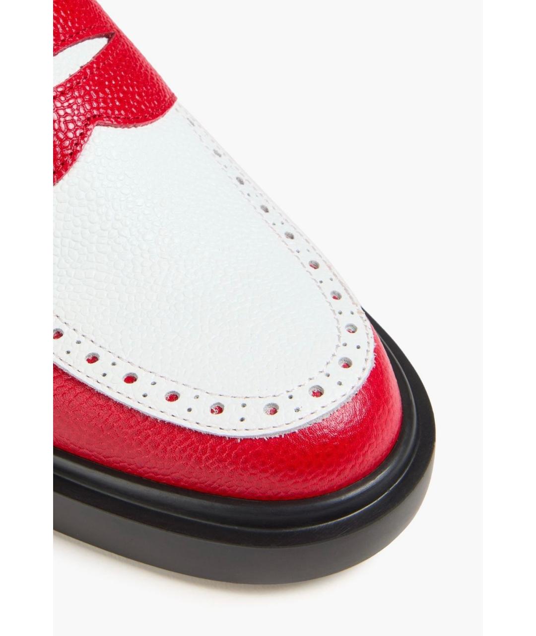 THOM BROWNE Мульти кожаные лоферы, фото 4