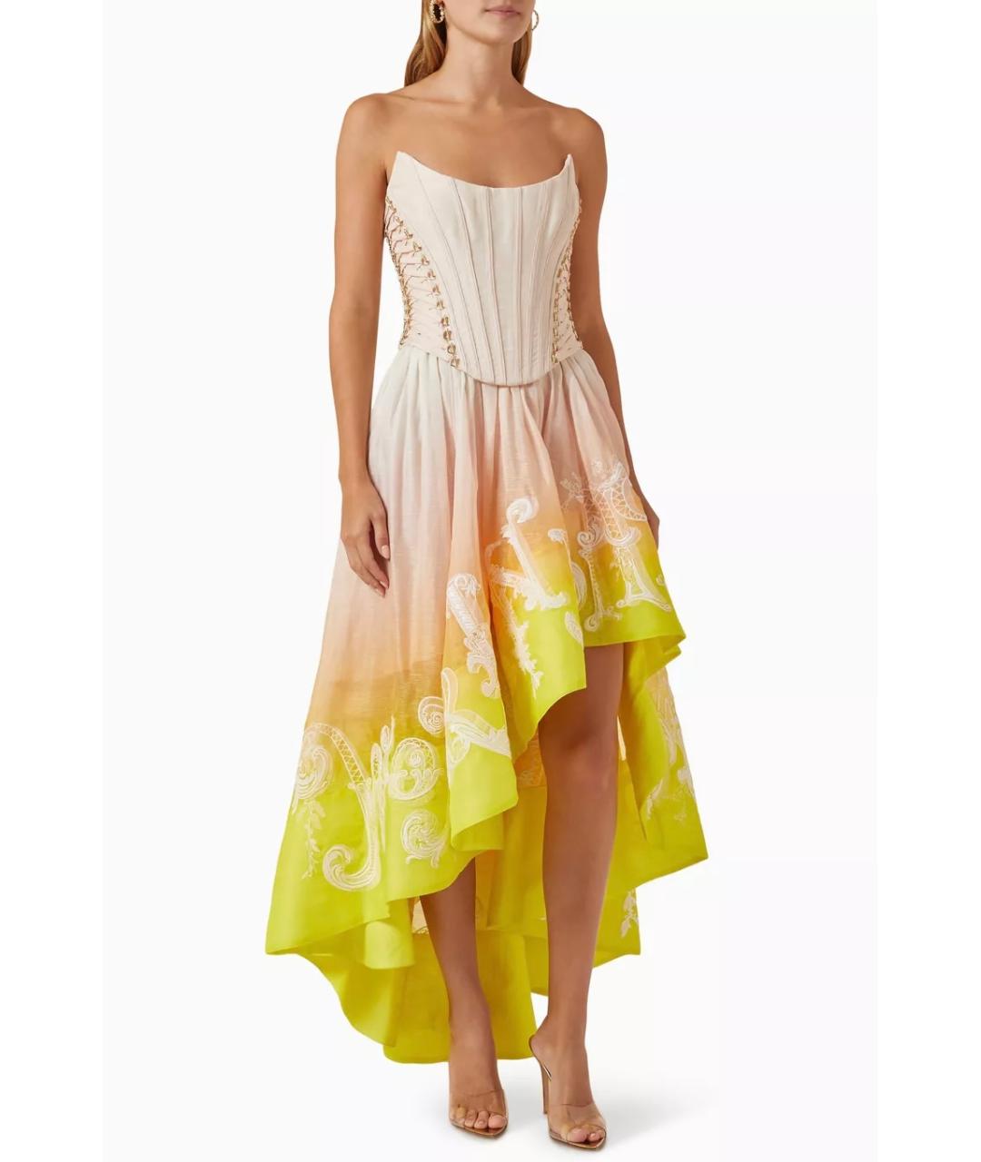 ZIMMERMANN Розовое шелковое коктейльное платье, фото 7