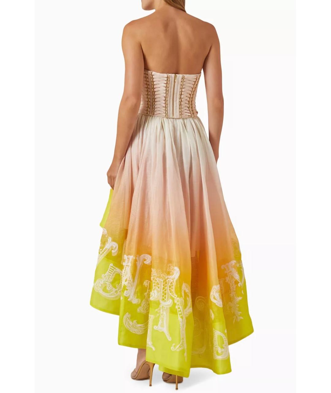 ZIMMERMANN Розовое шелковое коктейльное платье, фото 8