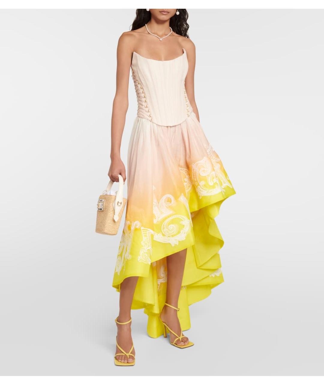 ZIMMERMANN Розовое шелковое коктейльное платье, фото 5