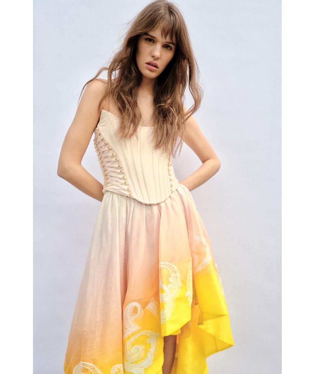 ZIMMERMANN Розовое шелковое коктейльное платье, фото 4