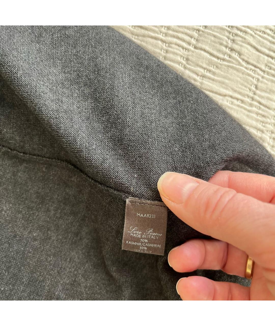 LORO PIANA Антрацитовый кашемировый костюм с юбками, фото 7