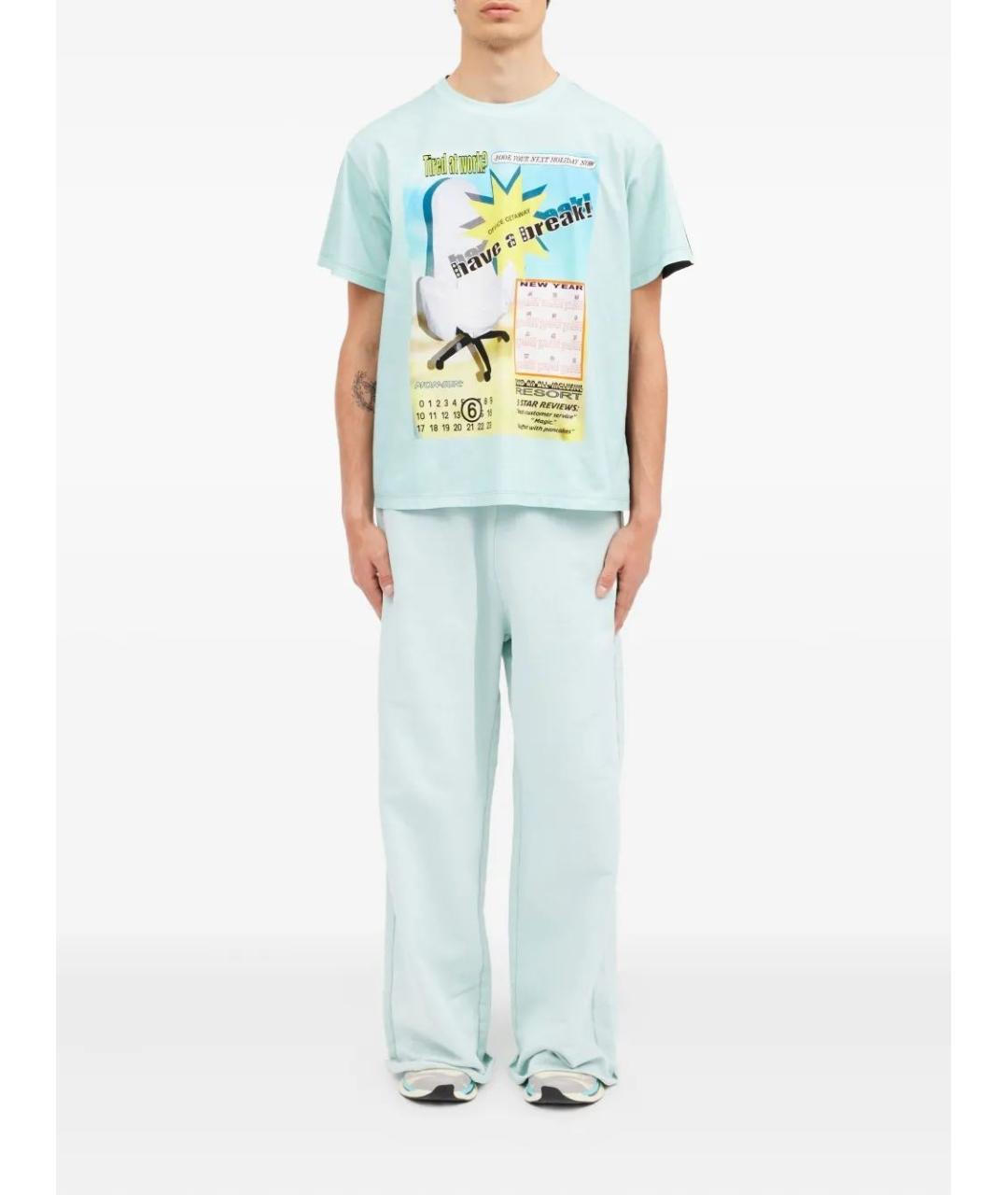 MM6 MAISON MARGIELA Мульти хлопковая футболка, фото 2