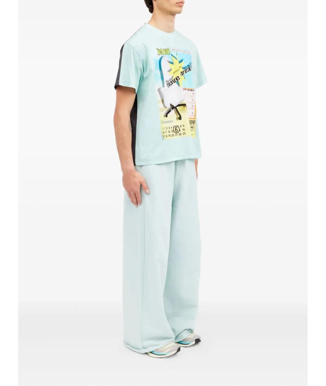 MM6 MAISON MARGIELA Мульти хлопковая футболка, фото 3