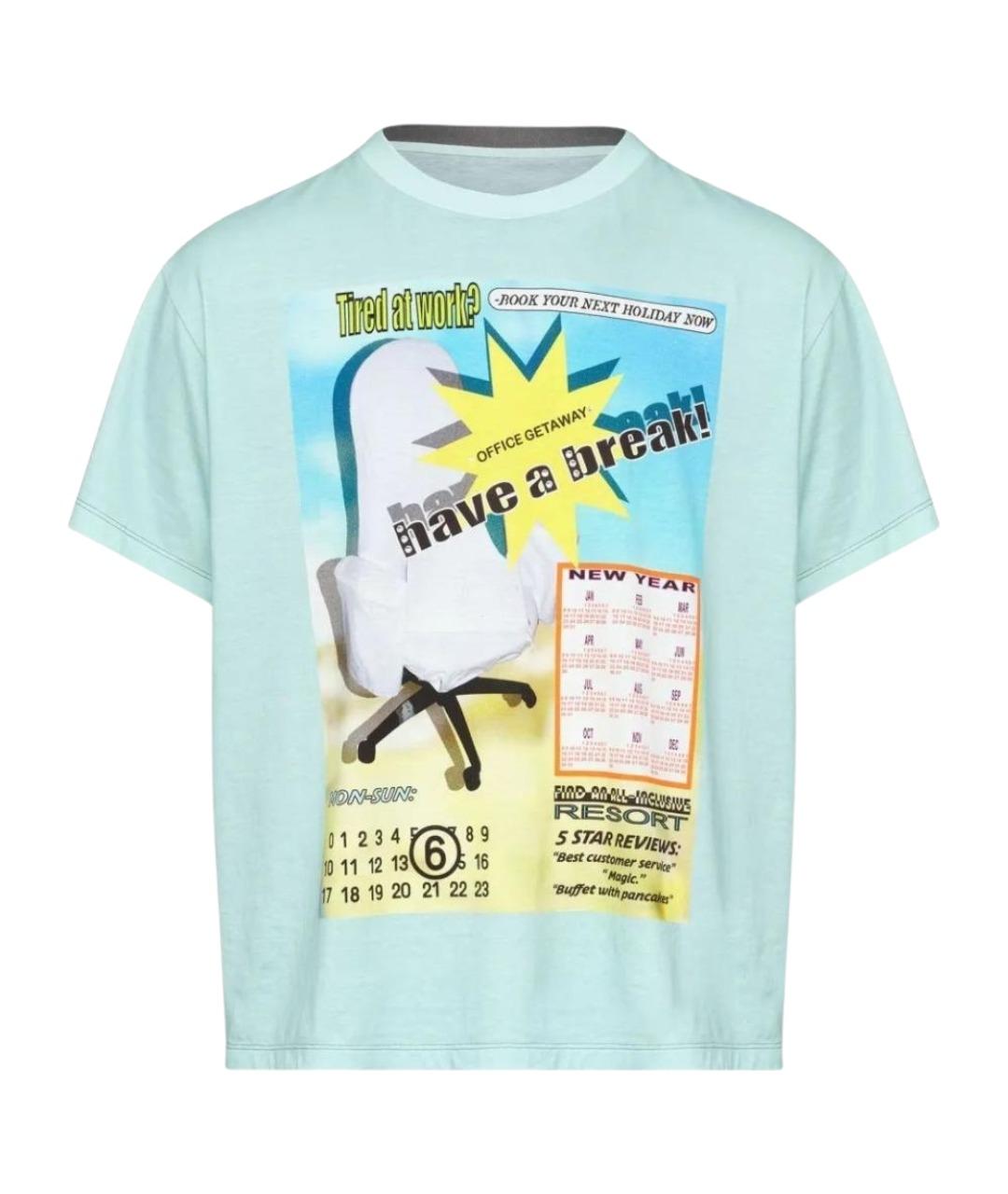 MM6 MAISON MARGIELA Мульти хлопковая футболка, фото 1