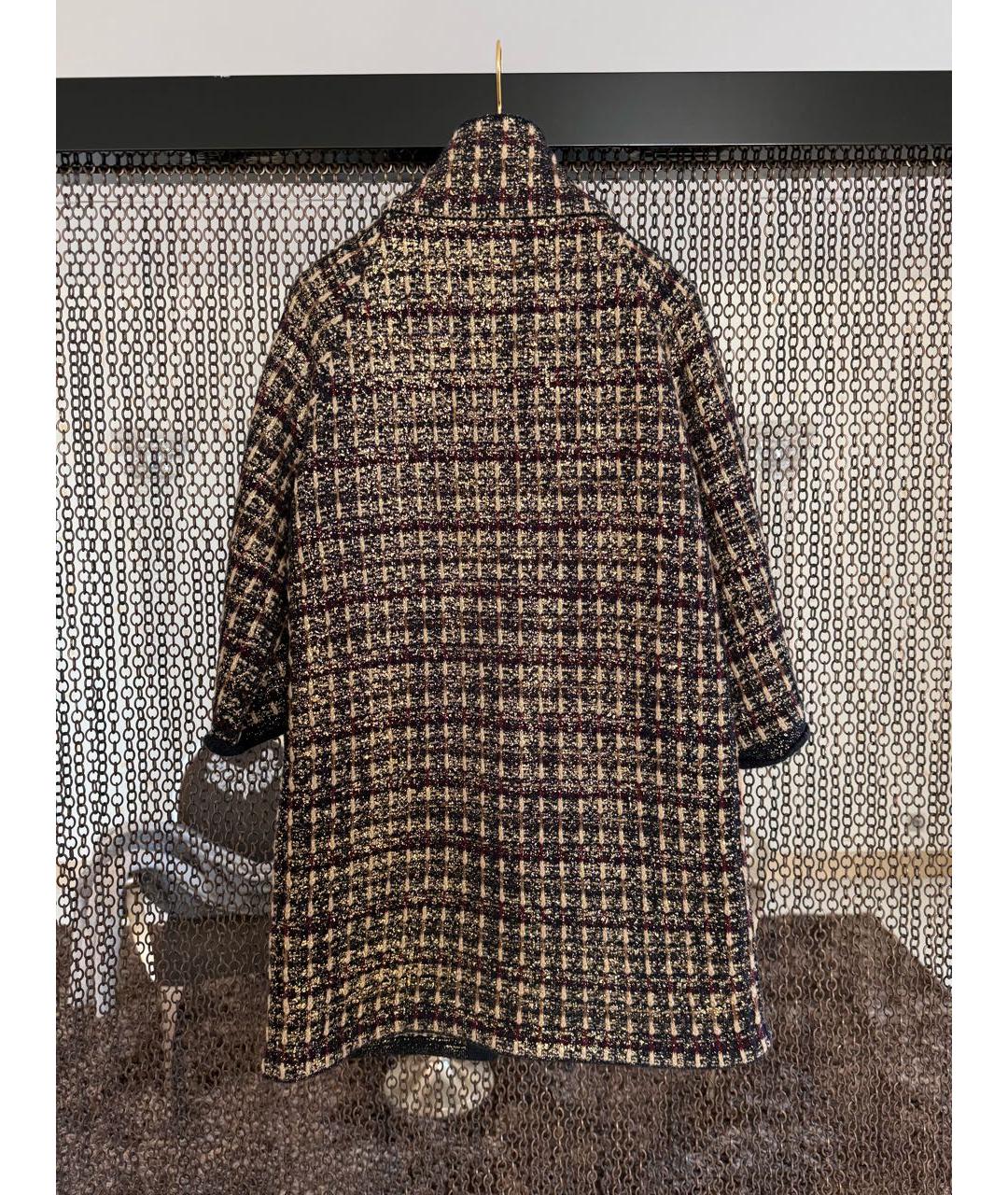 CHANEL Коричневое шерстяное пальто, фото 2