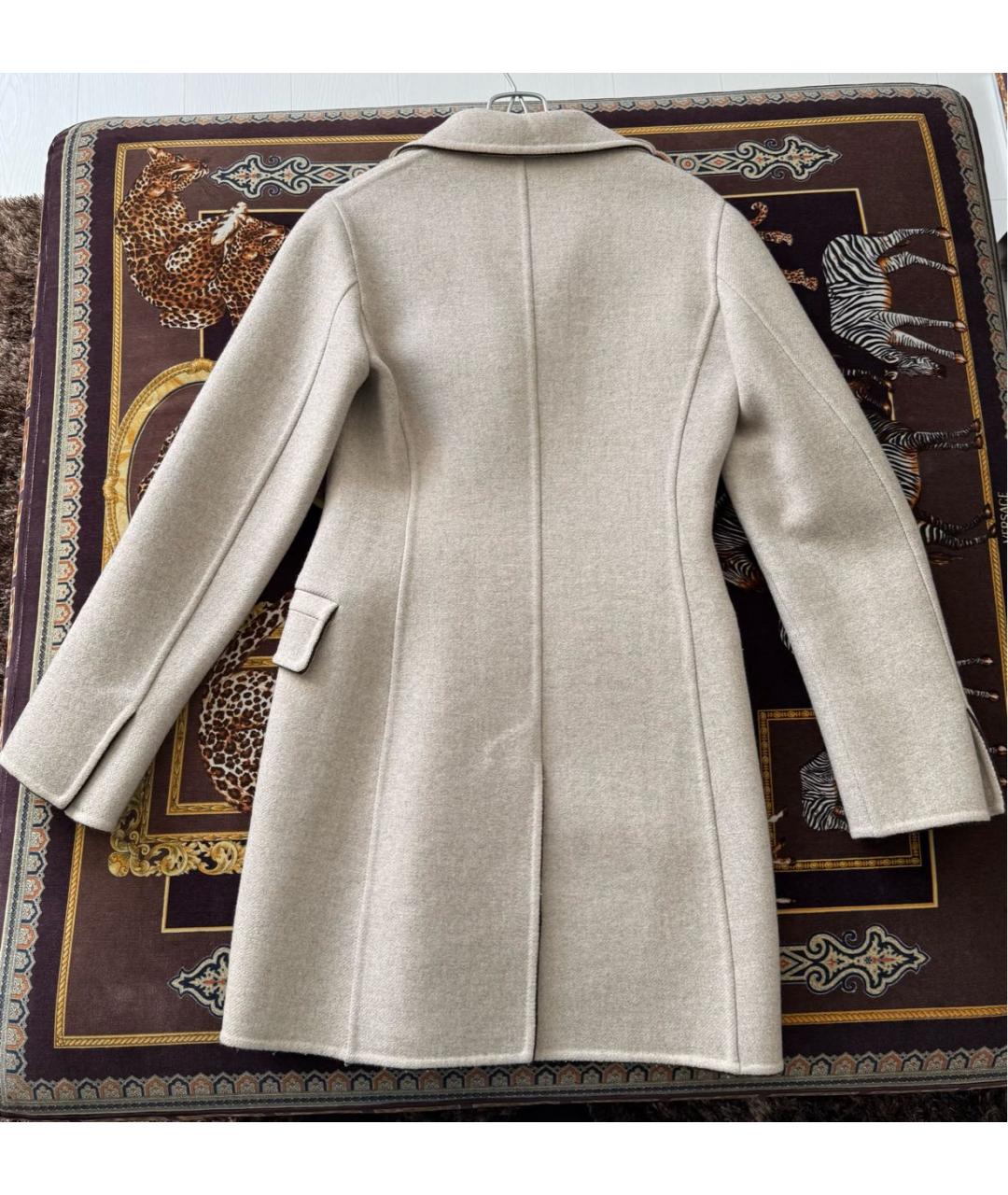 LORO PIANA Бежевое шерстяное пальто, фото 2